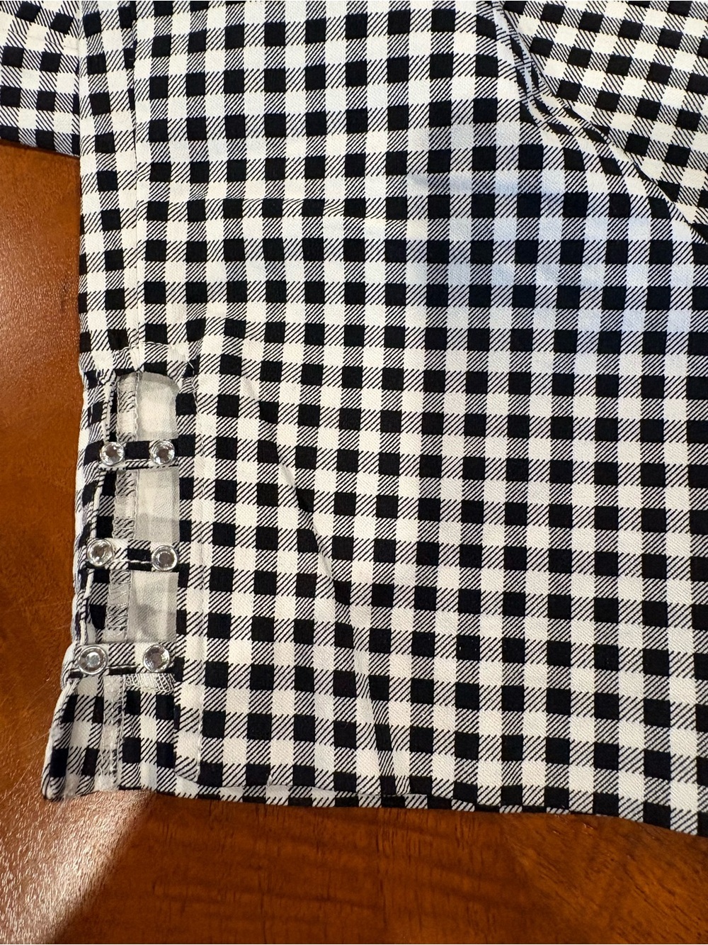 Black & White Gingham Pants (only sold) size M - Picture 3 of 6